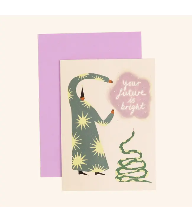 Little Black Cat Little Black Cat - Your Future Is Bright Greeting Card