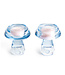 Helio Ferretti Helio Ferretti - Pack of 2 Light Blue Mushroom Candle Holders