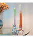 Helio Ferretti Helio Ferretti - Pack of 2 Light Blue Mushroom Candle Holders