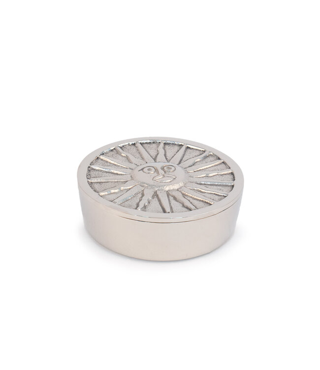 Helio Ferretti Helio Ferretti - Silver Metallic Sun Jewelry Box