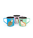 Helio Ferretti Helio Ferretti - Cat Mugs - Hand Painted - Blue