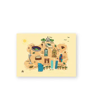 Anouk Anouk - Mapa de Barcelona - Postcard