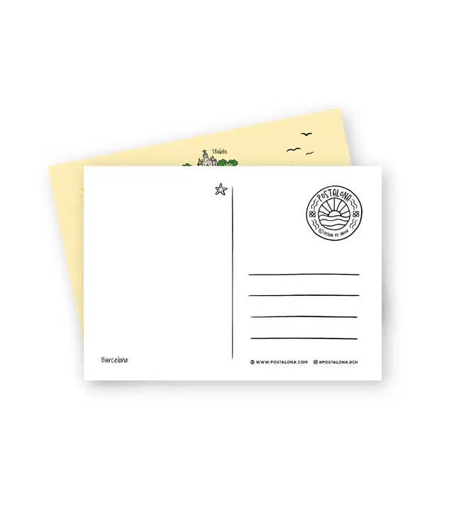 Anouk Anouk - Mapa de Barcelona - Postcard