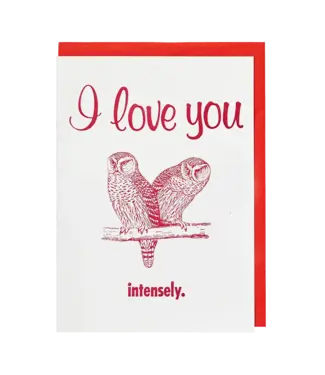 Archivist Gallery Archivist Gallery - I Love You Intensely - Greeting Card