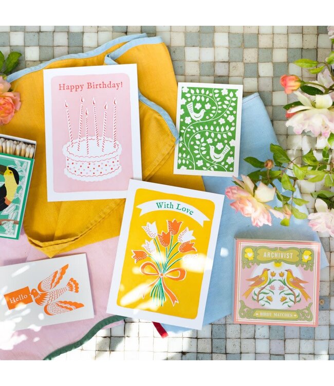 Archivist Gallery Archivist Gallery - Tulips With Love - Greeting Card
