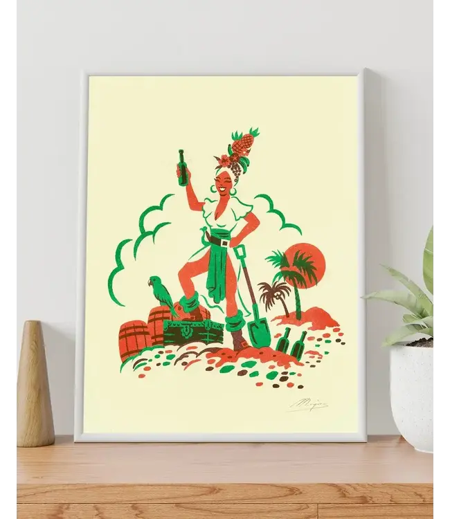 El Marques - Caribbean Rhum- Risograph
