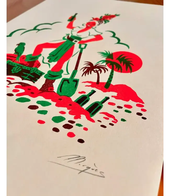 El Marques - Caribbean Rhum- Risograph