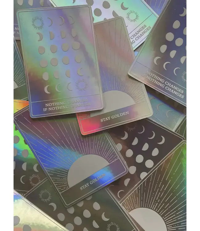 Anna Cosma Anna Cosma - Holographic Sticker - Nothing Changes If Nothing Changes