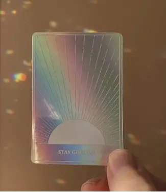 Anna Cosma Anna Cosma - Holographic Sticker - Stay Golden - Sun - Tarot Affirmation