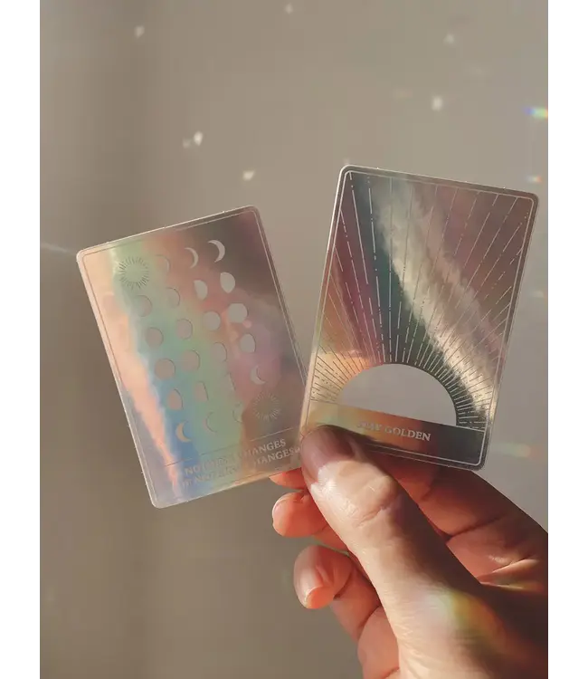 Anna Cosma Anna Cosma - Holographic Sticker - Stay Golden - Sun - Tarot Affirmation