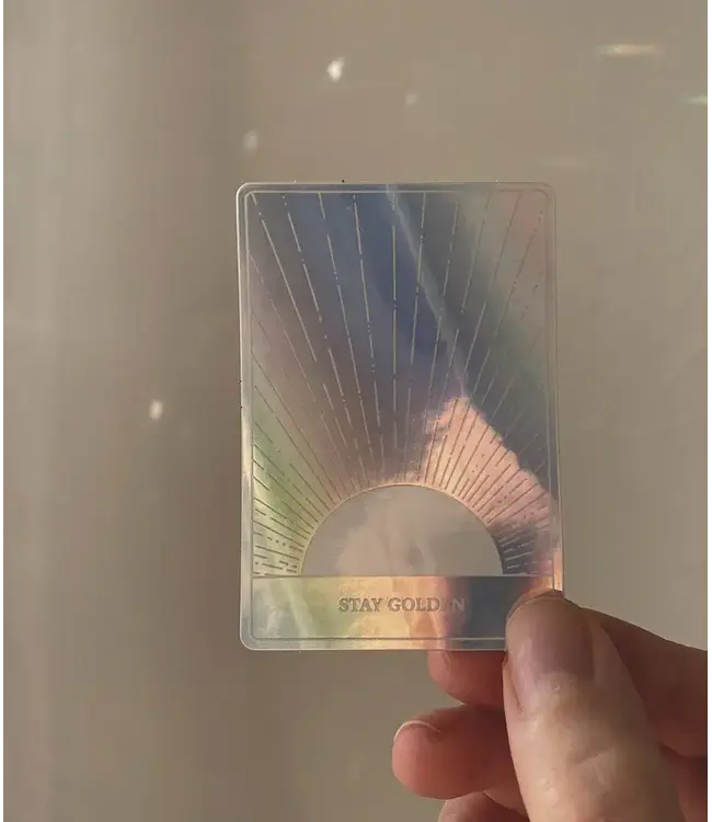 Anna Cosma Anna Cosma - Holographic Sticker - Stay Golden - Sun - Tarot Affirmation