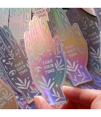 Anna Cosma Anna Cosma - Take Your Time - Holographic Hand Sticker