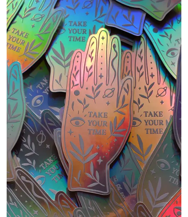 Anna Cosma Anna Cosma - Take Your Time - Holographic Hand Sticker