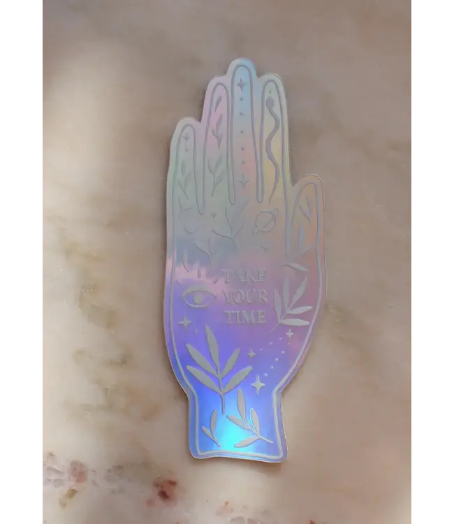 Anna Cosma Anna Cosma - Take Your Time - Holographic Hand Sticker