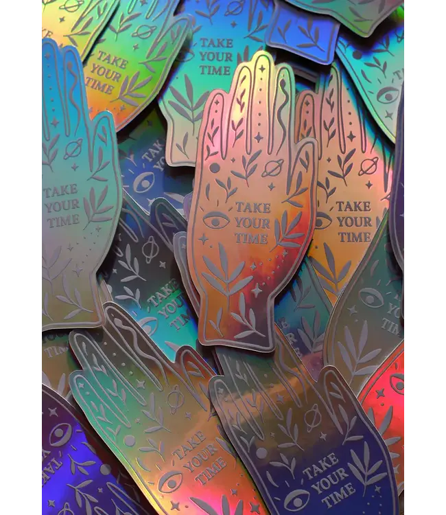 Anna Cosma Anna Cosma - Take Your Time - Holographic Hand Sticker