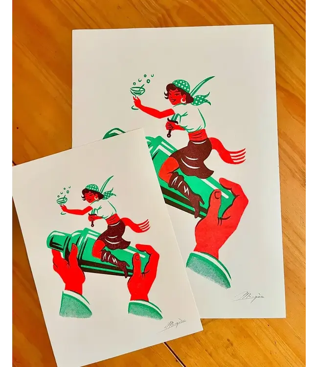 El Marques - Cocktail Shaker - Risograph