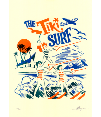 El Marquès - The Tiki Surf - A4 Risograph