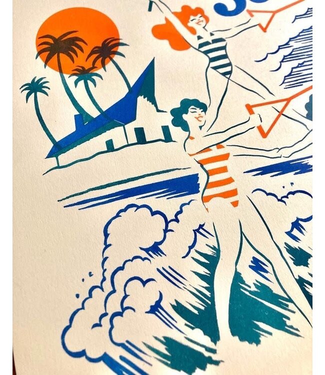 El Marquès - The Tiki Surf - A4 Risograph