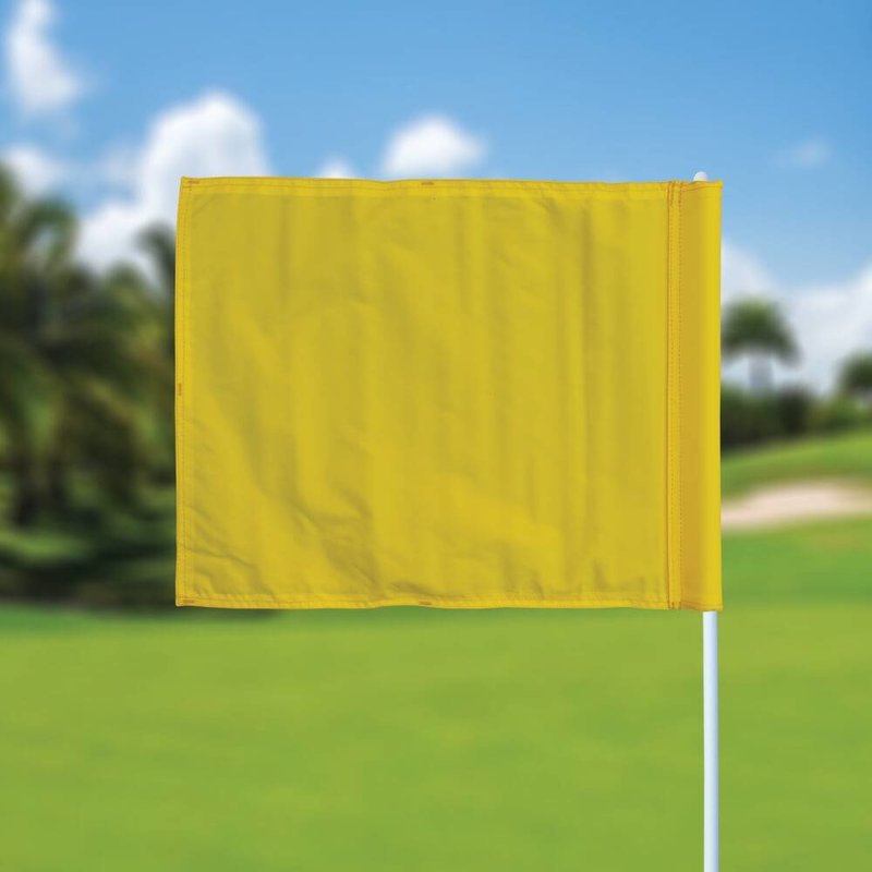 GolfFlags Golf flag, plain, yellow