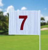 GolfFlags Golf flag, numbered, white