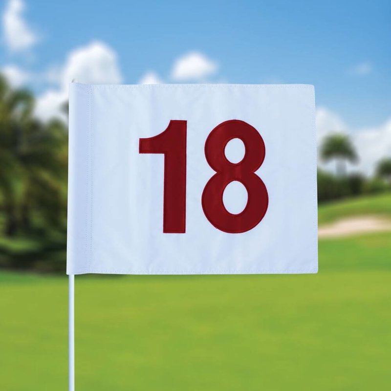 GolfFlags Golffahnen, nummeriert, weiß