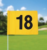 GolfFlags Golf flag, numbered, yellow
