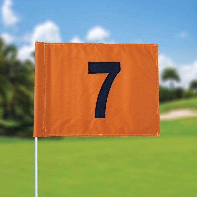GolfFlags Golf flag, numbered, orange