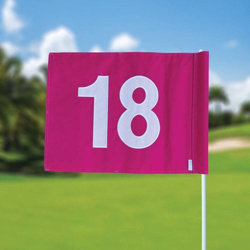 GolfFlags Golffahnen, nummeriert, pink