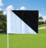 GolfFlags Golffahnen, semaphore, weiß - schwarz