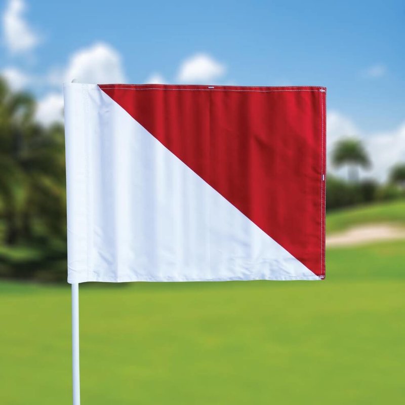GolfFlags Golffahnen, semaphore, weiß - rot