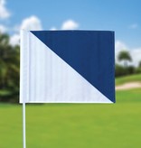 GolfFlags Golffahnen, semaphore, weiß - blau