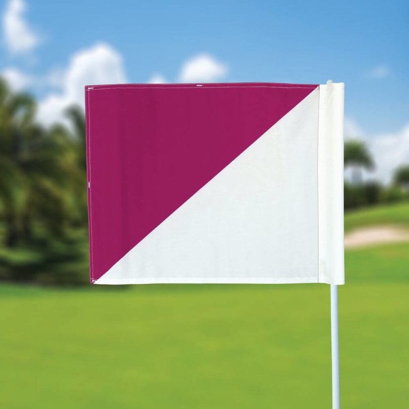 GolfFlags Golffahnen, semaphore, weis - pink