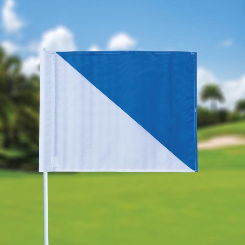 GolfFlags Golf flag, semaphore, white - light blue