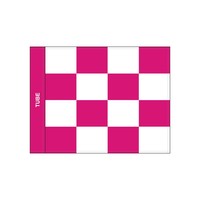 GolfFlags GF  checkered, white - pink