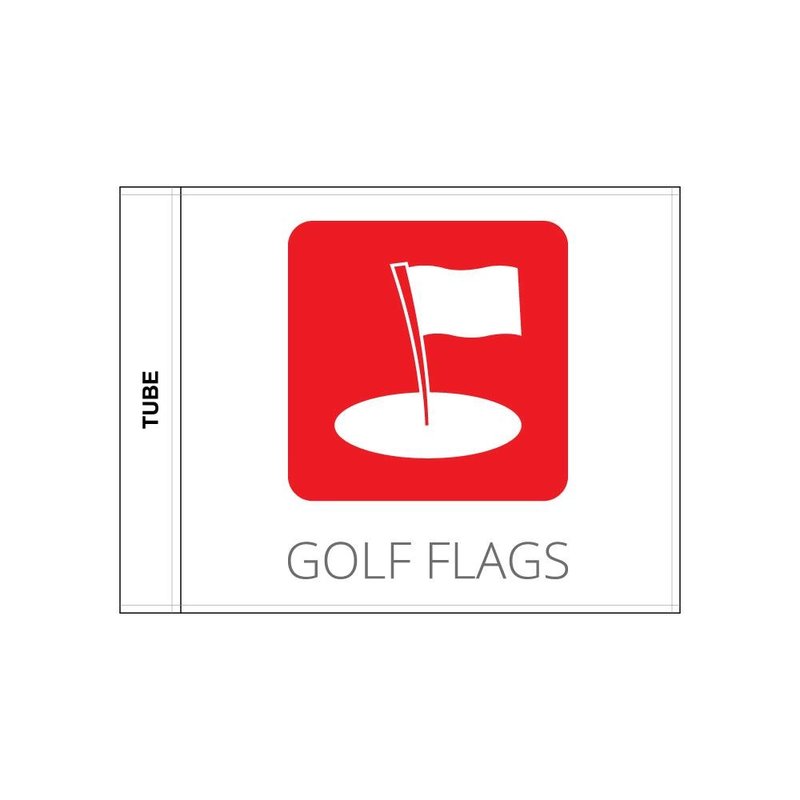 GolfFlags Golf flag, double sided printed logo