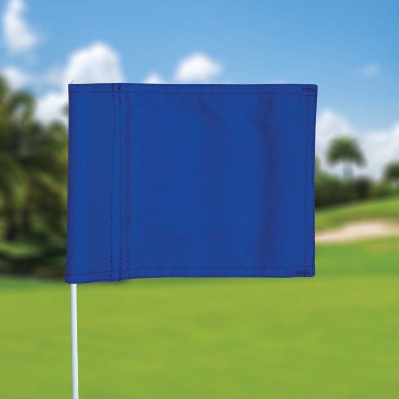 GolfFlags Putting green flag, plain, blue