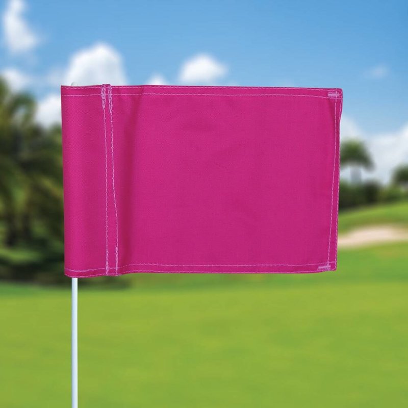 GolfFlags Putting green flag, plain, pink