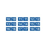 GolfFlags Putting green flag, numbered, blue