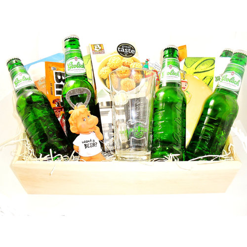 Biercadeau Grolsch Dienblad Luxe Biercadeau Grolsch Dienblad Luxe