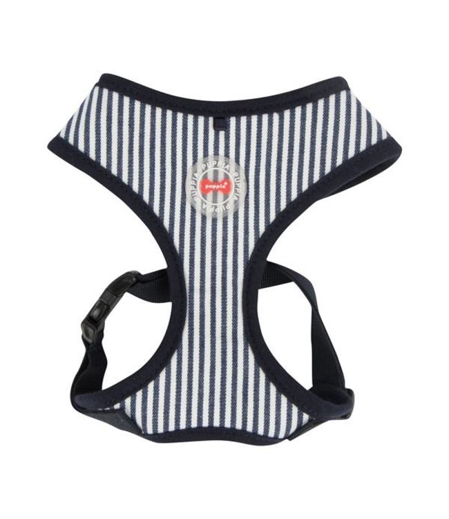 Puppia Puppia Bobby Harness model A Striped Navy