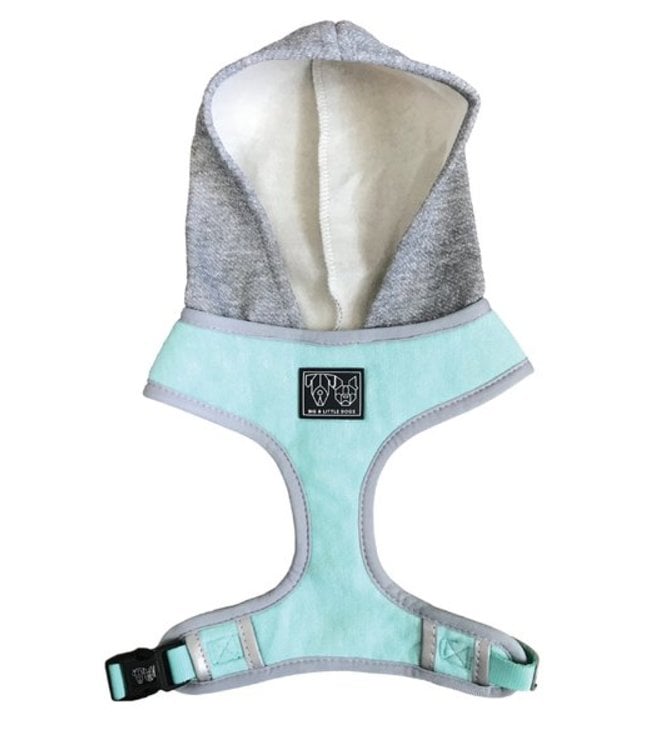 Big and Little Dogs Big and Little Dogs Hoody Harness Classic Teal ( X Small & Small )