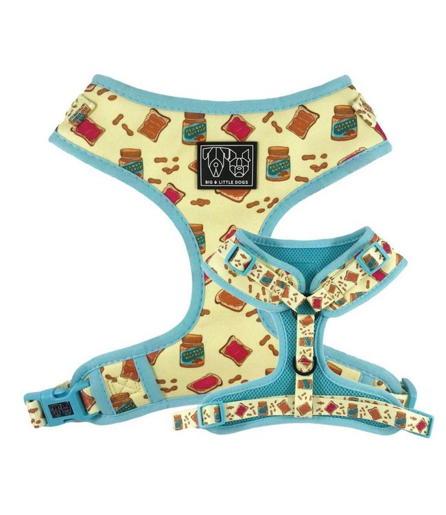 Big and Little Dogs Big and Little Dogs Adjustable Harness Peanut Butter Jelly Time ( ALLEEN XLARGE )