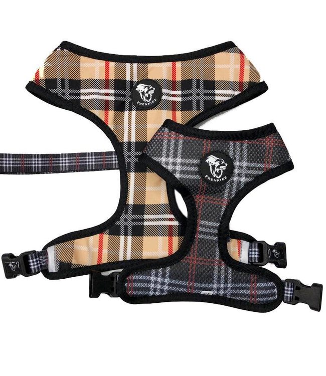 Frenkiez Frenkiez Reversible Harness BarkBerry Beige