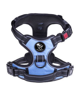 Frenkiez Frenkiez reflective Y tuig dog harness blue ( X-SMALL )