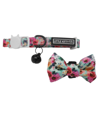 Little Kitty Little Kitty Cat Collar & Bow Tie That Floral Feeling