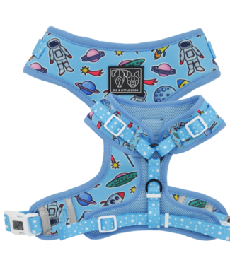 Big and Little Dogs Big and Little Dogs Adjustable Harness Out Of This World ( XXS & XL )