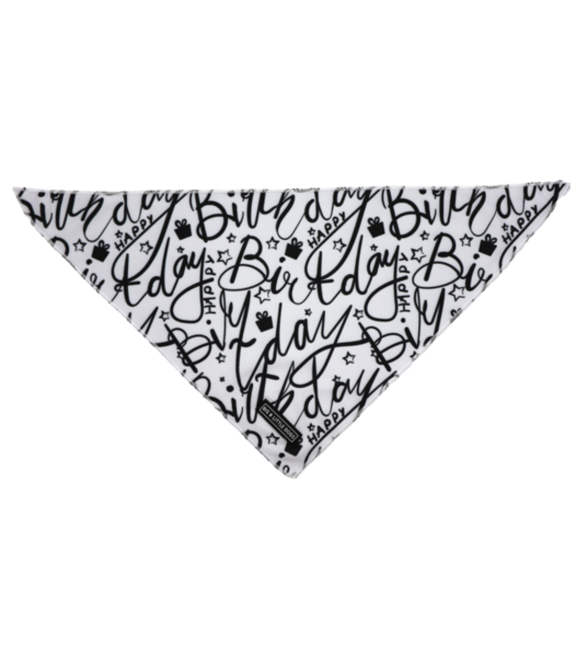 Big and Little Dogs Big  and Little dogs Bandana Black & White Birthday