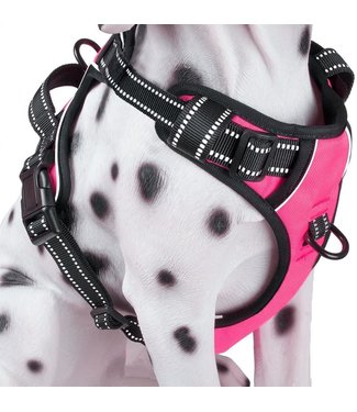 Frenkiez Frenkiez reflective no pull dog harness pink