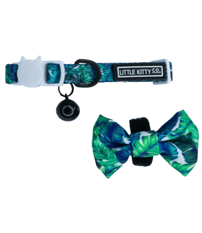 Little Kitty Little Kitty Cat Collar & Bow Tie Vacay Palms