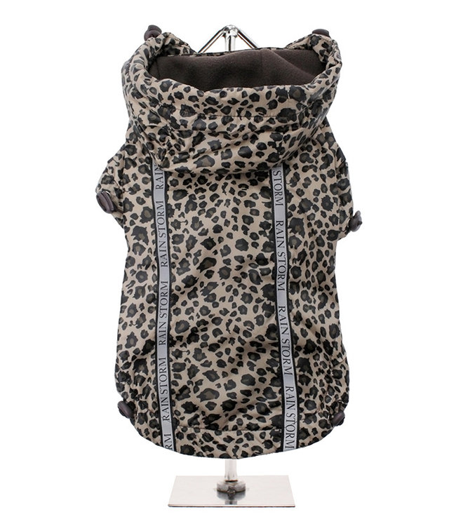 Urban Pup Urban Pup Rainstorm Rain Coat leopard print